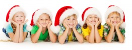 Santa Hats on Kids